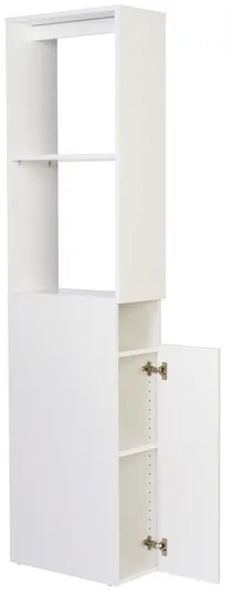 Livarno home Regál Liverpool s dvierkami a 2 priehradkami, biela  (100384316)