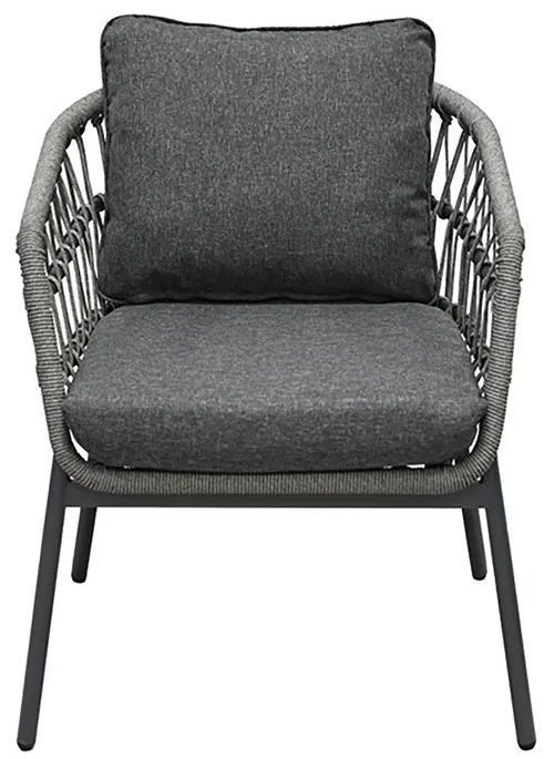 Autronic BONTEC Záhradná sedacia súprava, kov, polyratan, sivá, AZ-L1880 GREY Farba: Šedá
