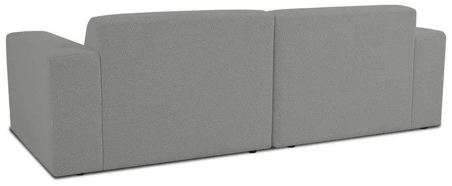 Sivá pohovka z textílie buklé 228 cm Roxy – Scandic