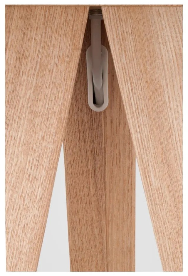 Biela stojacia lampa Zuiver Tripod Wood