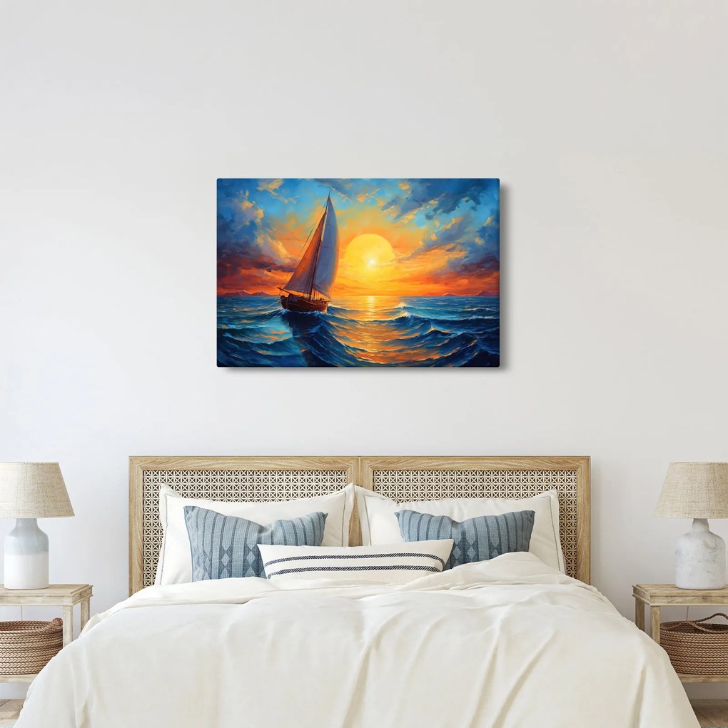 Obraz - Plachetnica (90x60 cm)