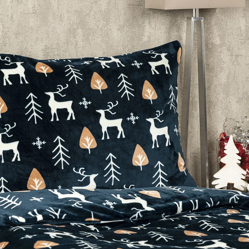 4Home obliečky mikroflanel Nordic Deer, 140 x 200 cm, 70 x 90 cm