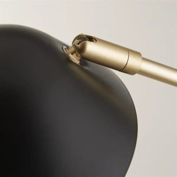 Searchlight EU60420BK - Stojacia lampa SWAN 1xE27/10W/230V čierna