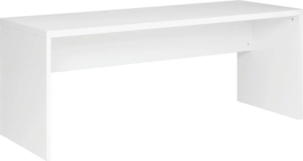 XXXLutz PÍSACÍ STÔL, biela s vysokým leskom, 180/69/75 cm Xora - Kancelárske stoly - 002593001401