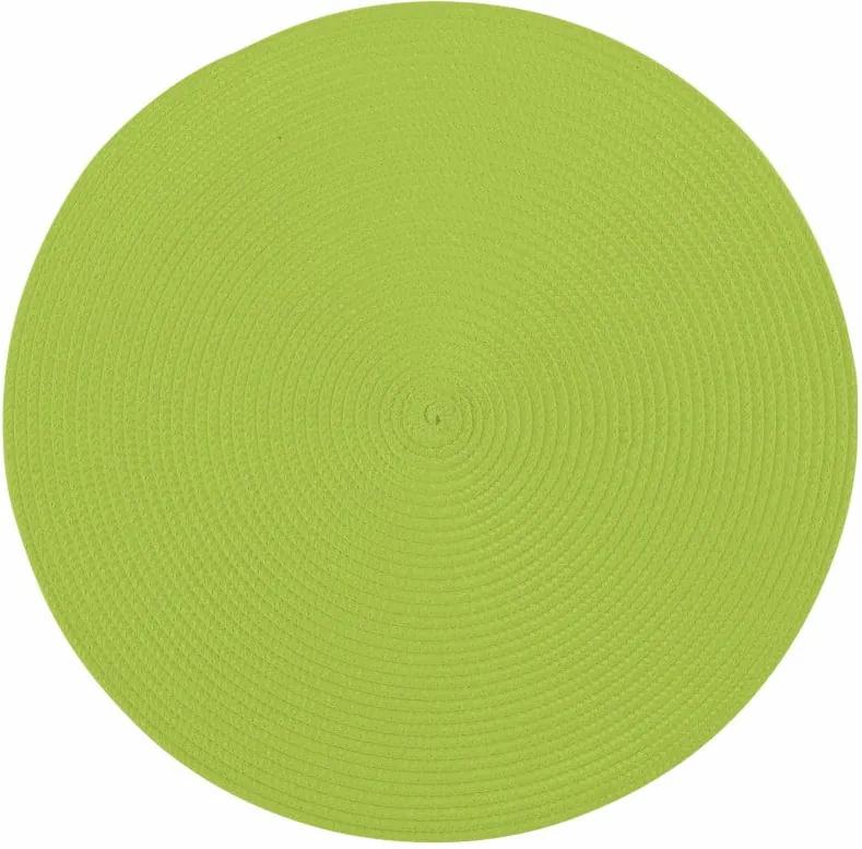 Zelené guľaté prestieranie Tiseco Home Studio Round, ⌀ 38 cm