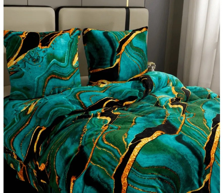 Obliečky mikroplyš TARELI tyrkysové Rozmer obliečky: 70 x 80 cm | 140 x 200 cm