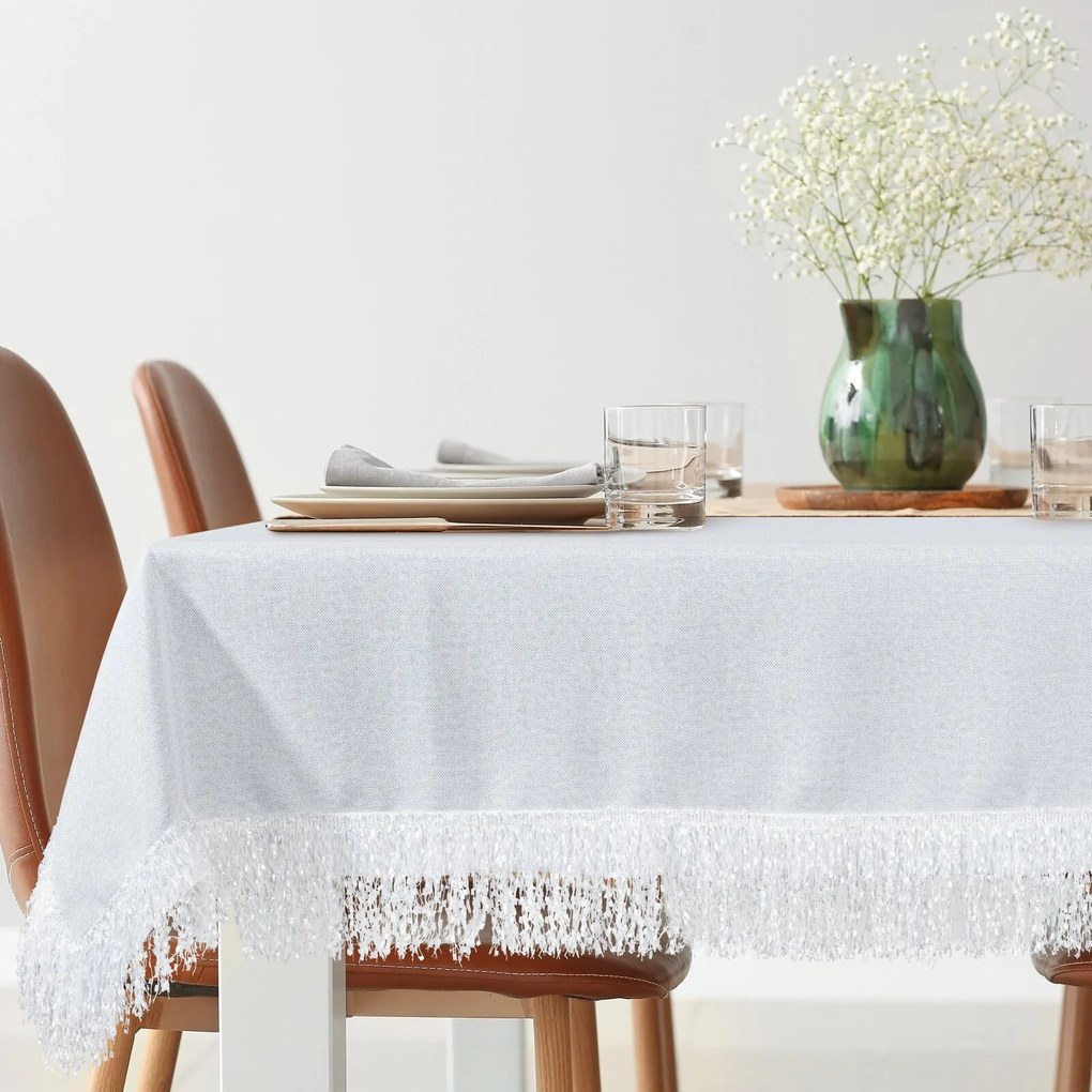 EUROFIRANY OBRUS TINA 140X260 CM BIELY