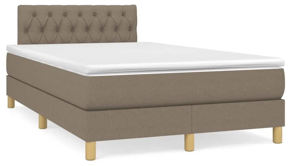 Boxspring posteľ s matracom sivohnedá 120x190 cm látka 3269797