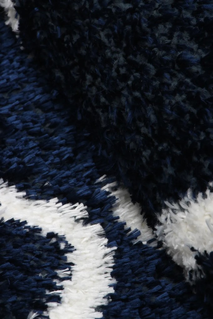 Koberec Boho 613 NAVY BLUE/CREAM rozmery koberec: 160x220 cm