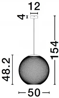 LED čierne dizajnové svietidlo Kinetic 30