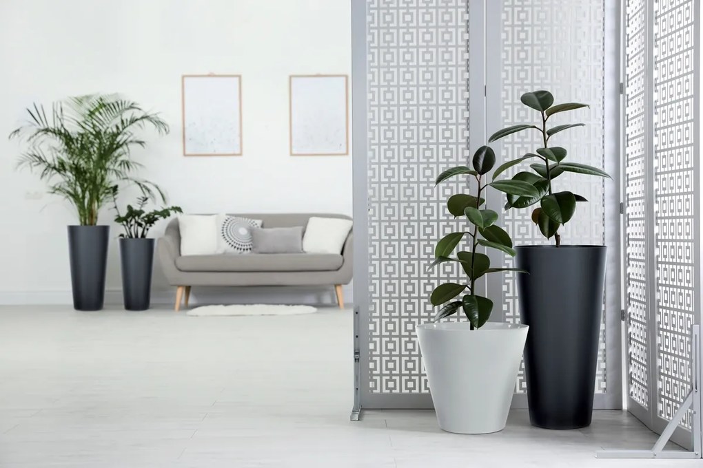 Plastový kvetináč DTUS250 25 cm - antracit