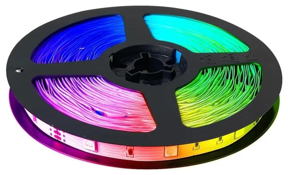 LED RGB Stmievateľný pásik LED/14W/230V 10 m + diaľkové ovládanie