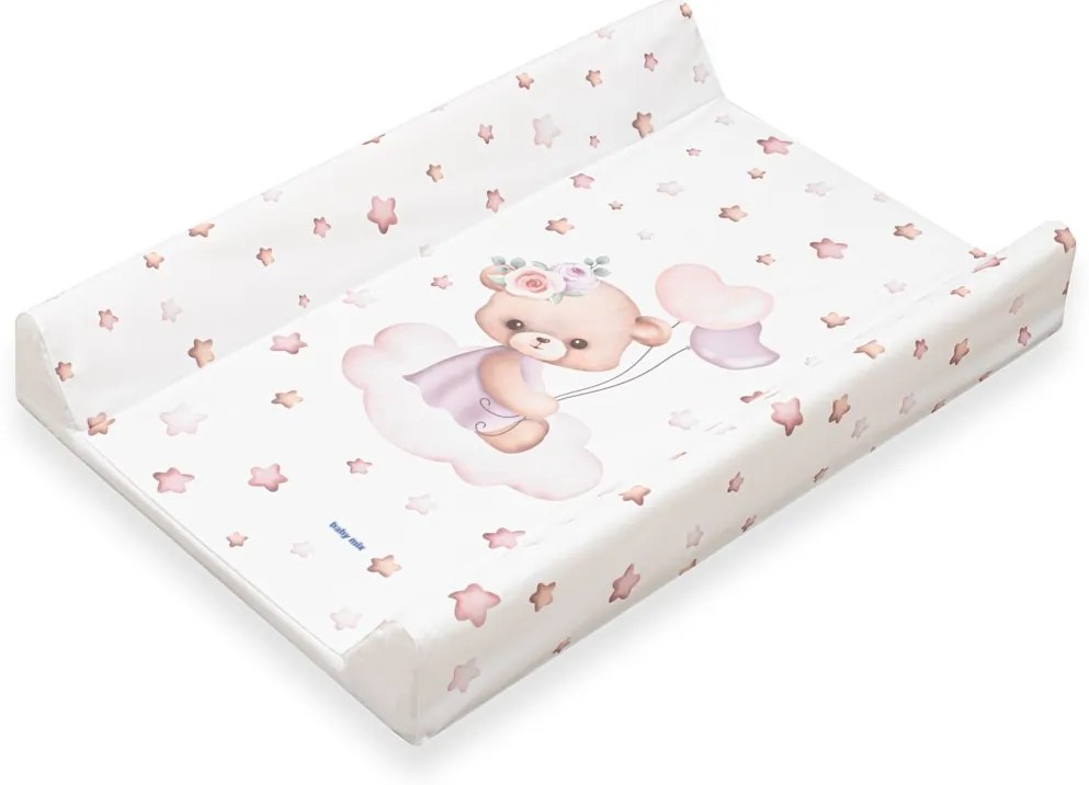 Prebaľovacia podložka Baby Mix Medvedík 47x70cm ružová