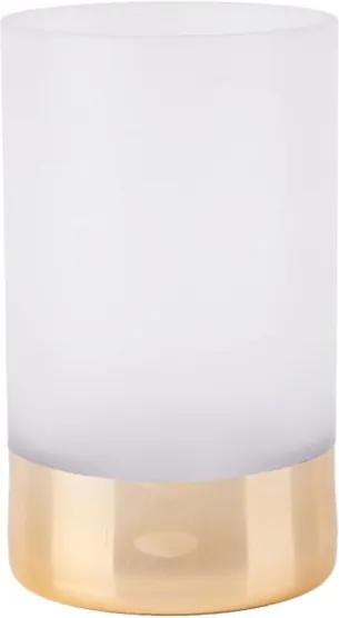 Bielo-zlatá matná váza PT LIVING Glamour, výška 20 cm