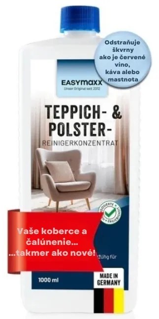 Cleanmaxx 01068 Šampón na koberce na strojové čistenie EasyMaxx 1000 ml