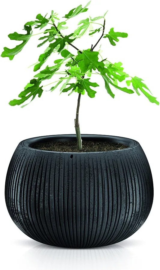 Obal na kvetináč s vložkou Bowl šedý