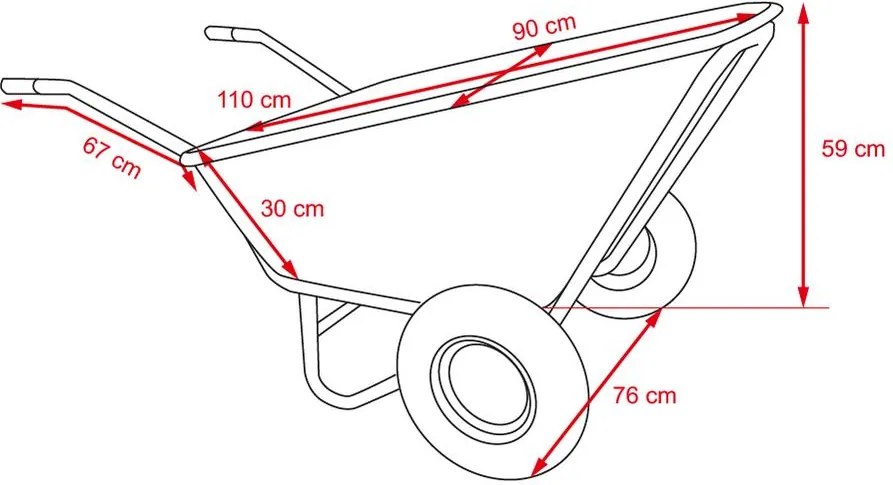 Komfortné záhradné koliesko AVENBERG URSUS