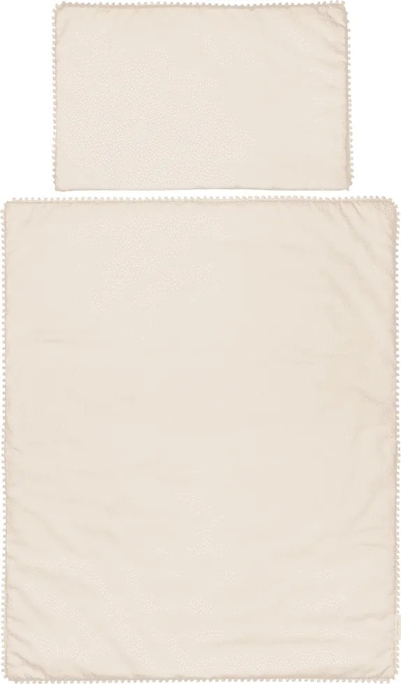 Súprava do postieľok s čipkou vanilka 80x100cm