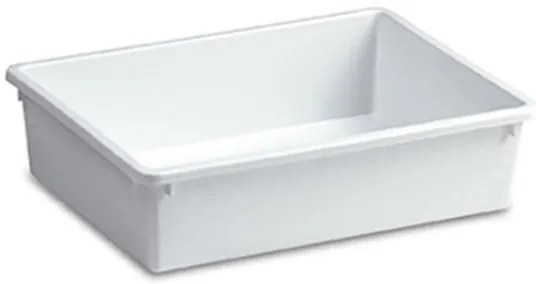 Organizér, úložný box do špajze, zásuviek, TRAY - 39 x 29 x 10 cm (10 l), biela