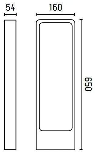 FARO 75520 - LED Vonkajšia lampa DAS LED/5W/230V IP54