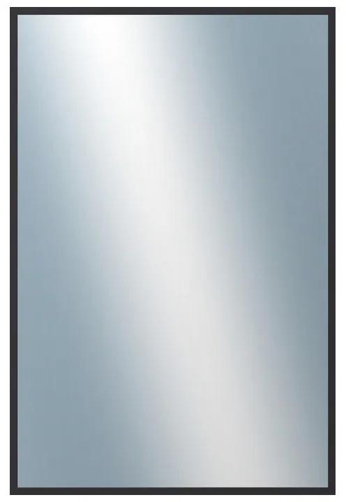 DANTIK - Zrkadlo v rámu, rozmer s rámom 40x60 cm z lišty Hliník čierna (7003021)
