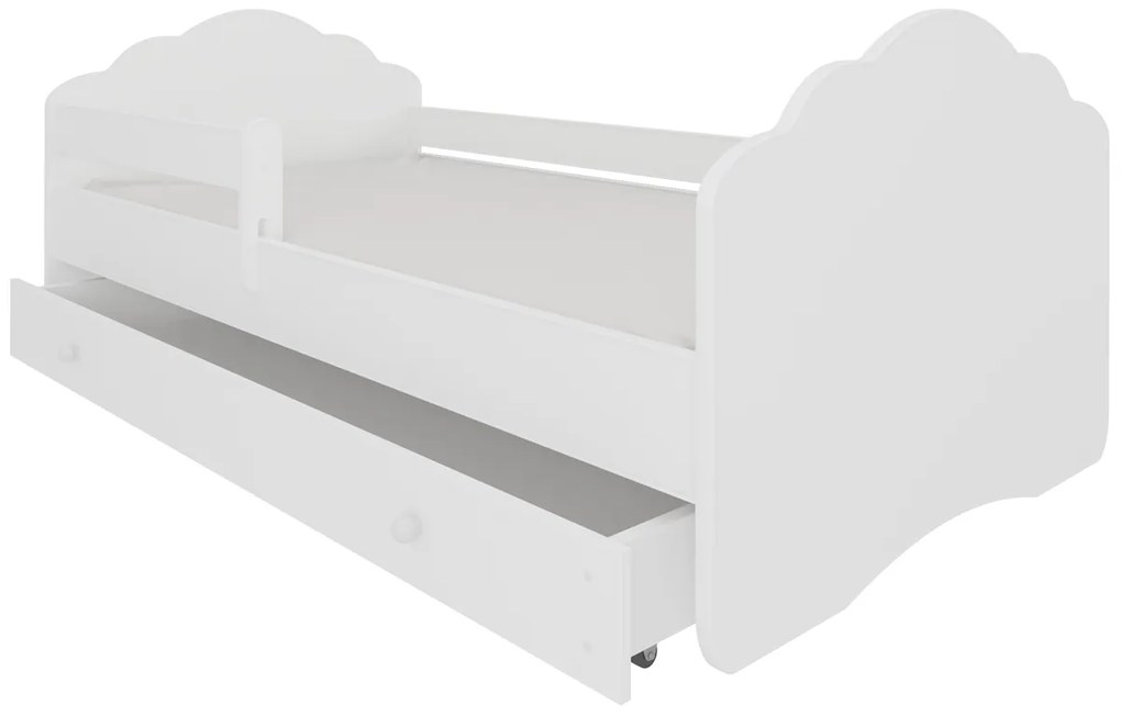 Detská posteľ s matracom a úložným priestorom Cami 80x160 cm - biela