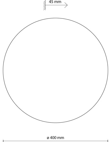 Nástenné svietidlo LUNA 4xG9/8W/230V pr. 40 cm biela