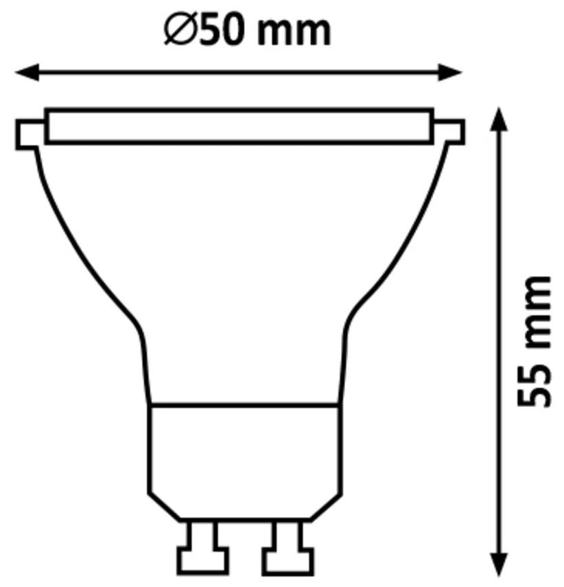 RABALUX LED žiarovka, GU10, 5W, teplá biela, 400lm