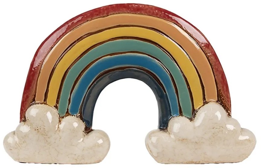 Planter 26x9x16 Cm Red Ceramic Rainbow - 26*9*16 cm