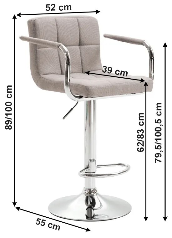 Barová stolička Luver (hnedá). Vlastná spoľahlivá doprava až k Vám domov. 1000281
