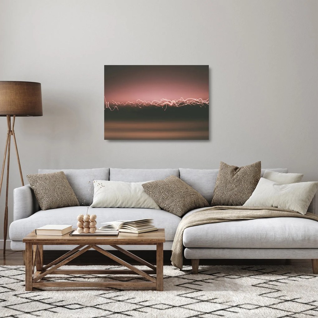 Abstraktný sklenený obraz (70x50 cm)