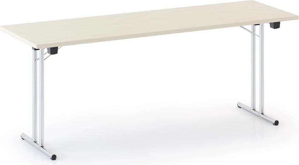 Skladací konferenčný stôl FOLDING, 180x80 cm, breza
