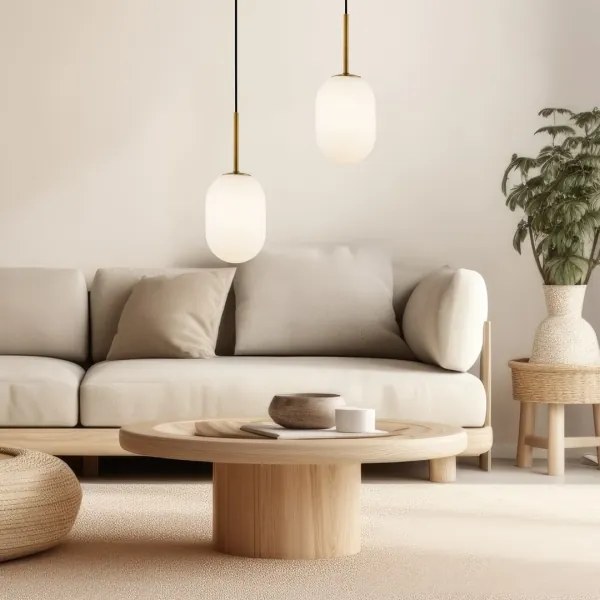 Luster na lanku ALIAS 1xG9/8W/230V pr. 12 cm zlatá