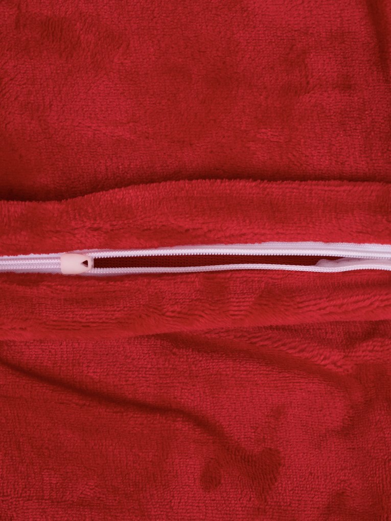 Obliečka na vankúšik mikroplyš Exclusive 40 × 40 cm - Laura tmavo červená