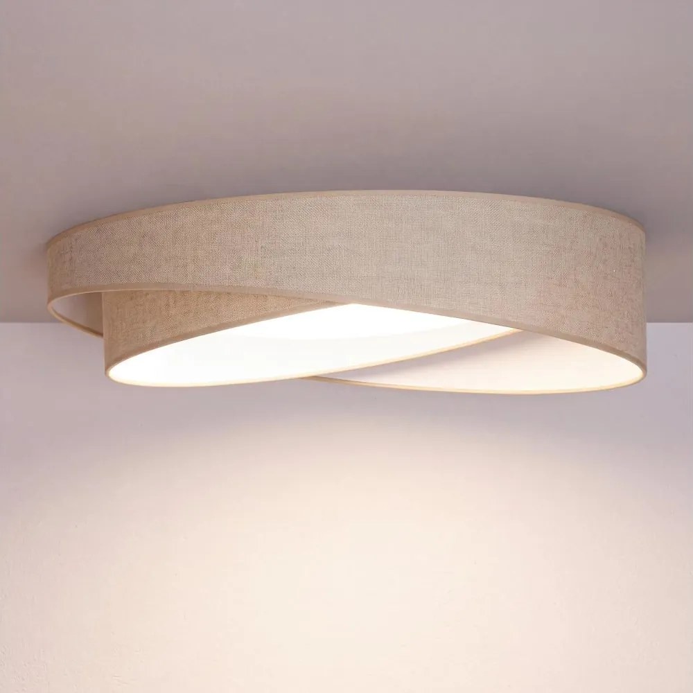 BRILAGI - LED stmievateľné svietidlo VELVET TWIST LED/36W/230V CCT pr. 65 cm WT béžová + diaľkové ovládanie