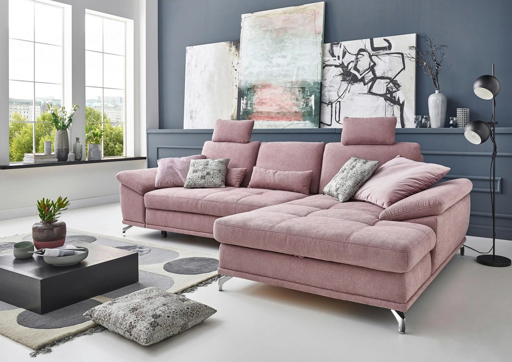 XXXLutz ROHOVÁ SEDAČKA, textil, orgovánová Sit & More - Sedačky - 000144005513