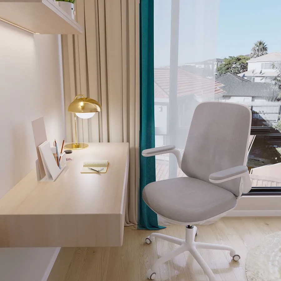 Grospol - Kancelárske kreslo Easy White šedé