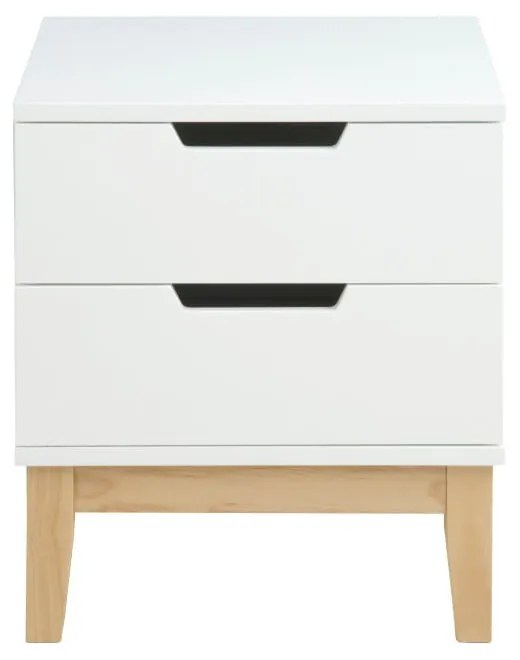Biely nočný stolík Actona Buca