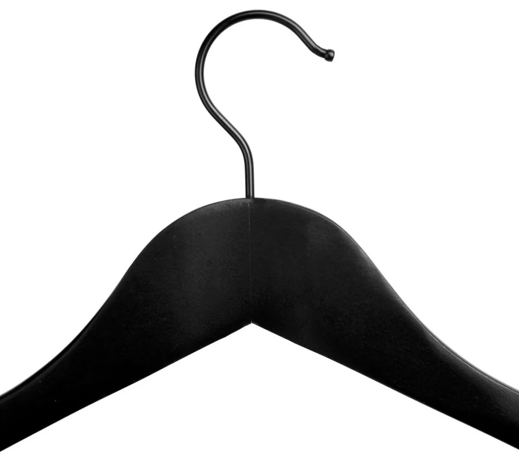 Dřevěné ramínko Emil černé