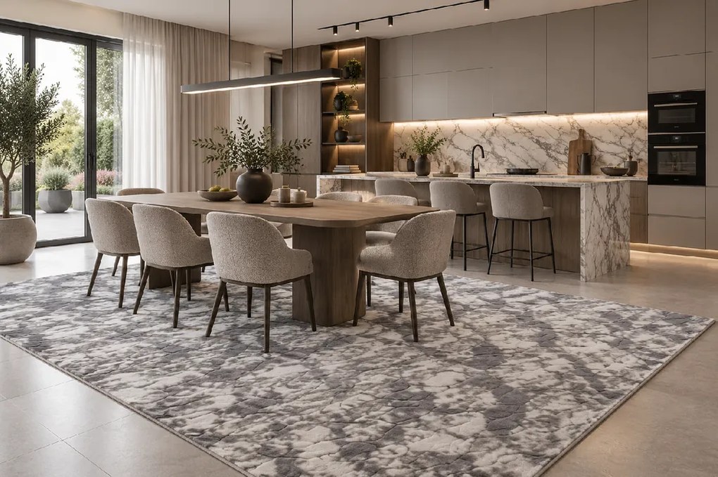 Koberec Rabbit New Cawy GREY/SILVER rozmery koberec: 160x220 cm