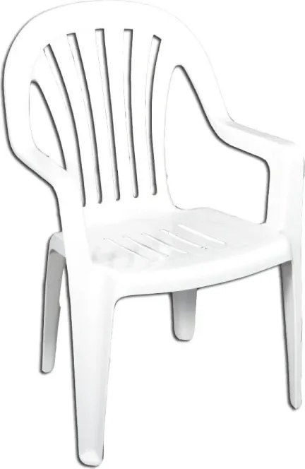 Záhradná stolička RUBIN – biela