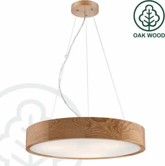 Brilagi - LED RGBW stmievateľný luster CARVALHO 3xE27/15W/230V Wi-Fi dub priemer 47,5 cm