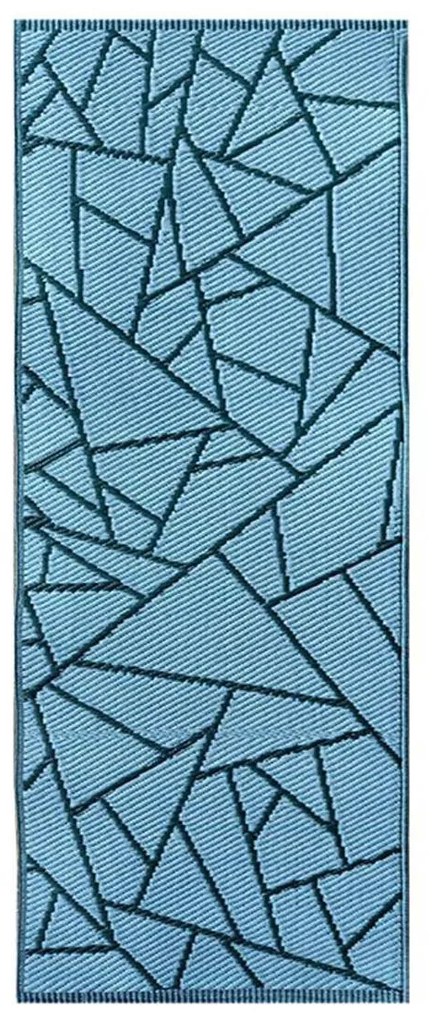 Esschert Design Koberec Hallie, 68x125,5 cm, modrá
