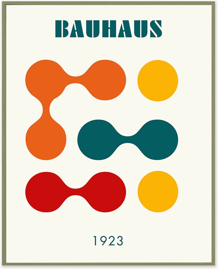 Nástenná dekorácia v ráme Bauhaus