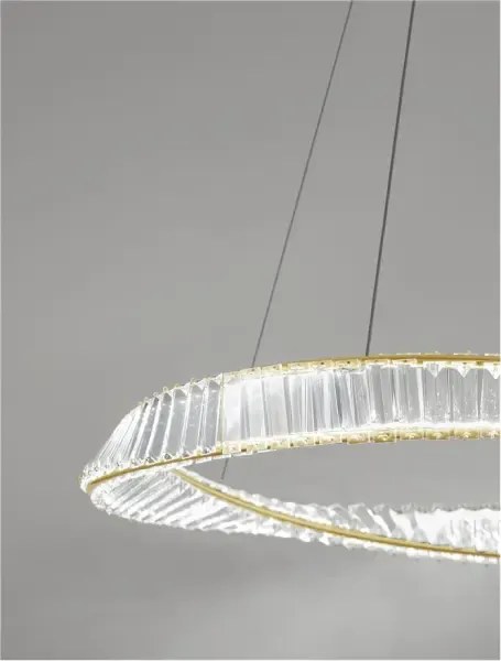 Krištáľový luster Aurelia 45W 80 zlaté
