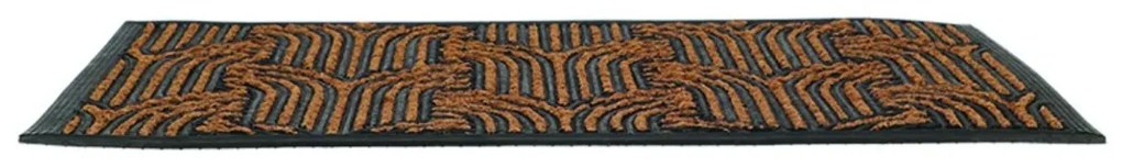 Kokosová rohožka ART DECO 75,5x45,5 cm hnedo-čierna