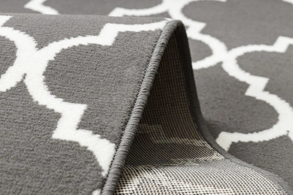 Koberec BCF Morad TRELLIS Vzor marocká mreža, antracit