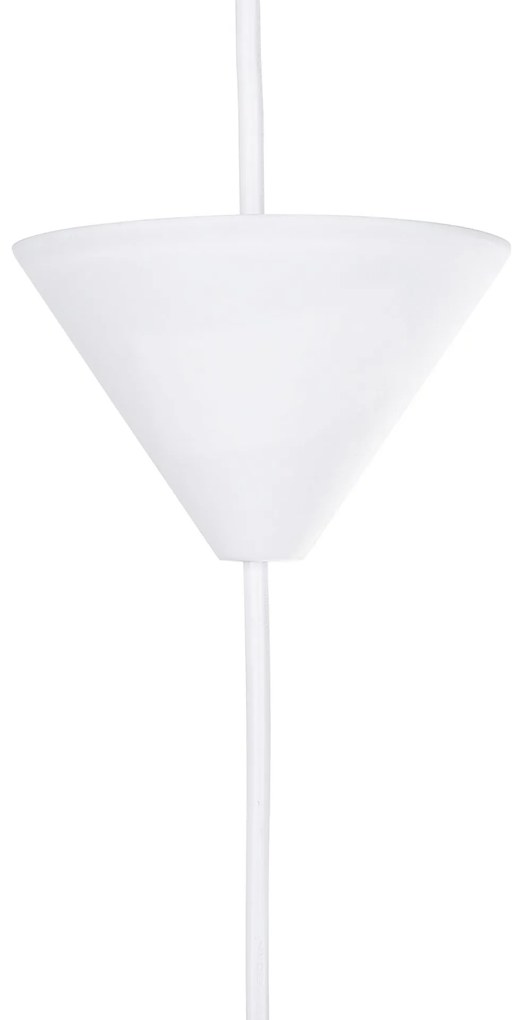Biela plastová závesná lampa RHINE Beliani
