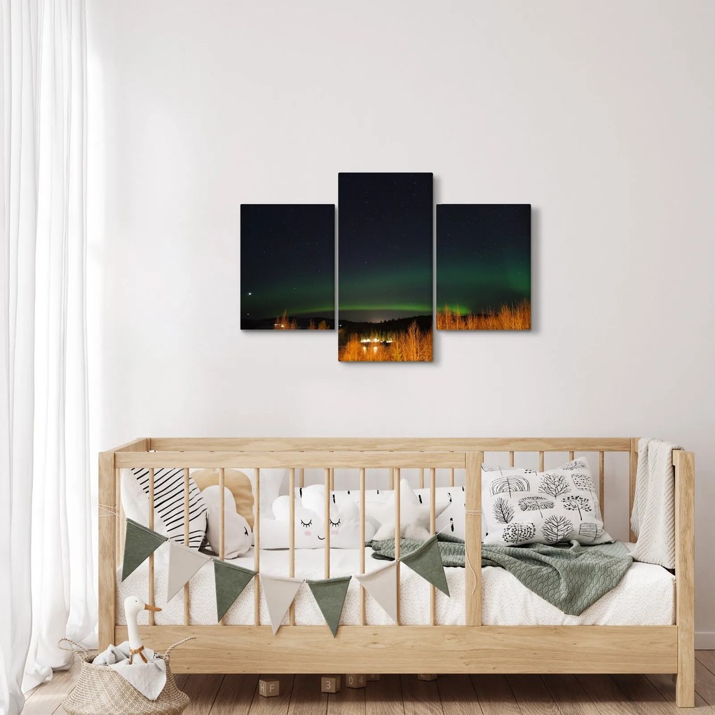 Obraz polárna žiara (90x60 cm)