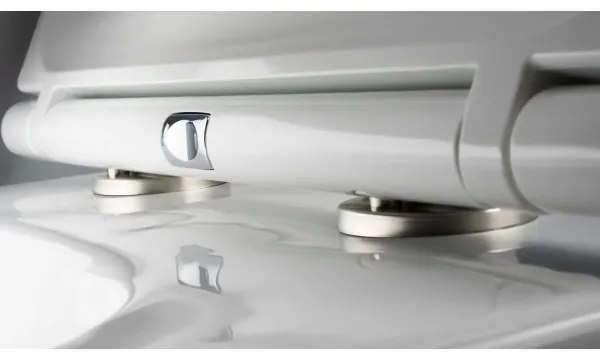 Deante CGRD6ZPW - Závesné WC s sedátkom SoftClose ROUND keramika/biela